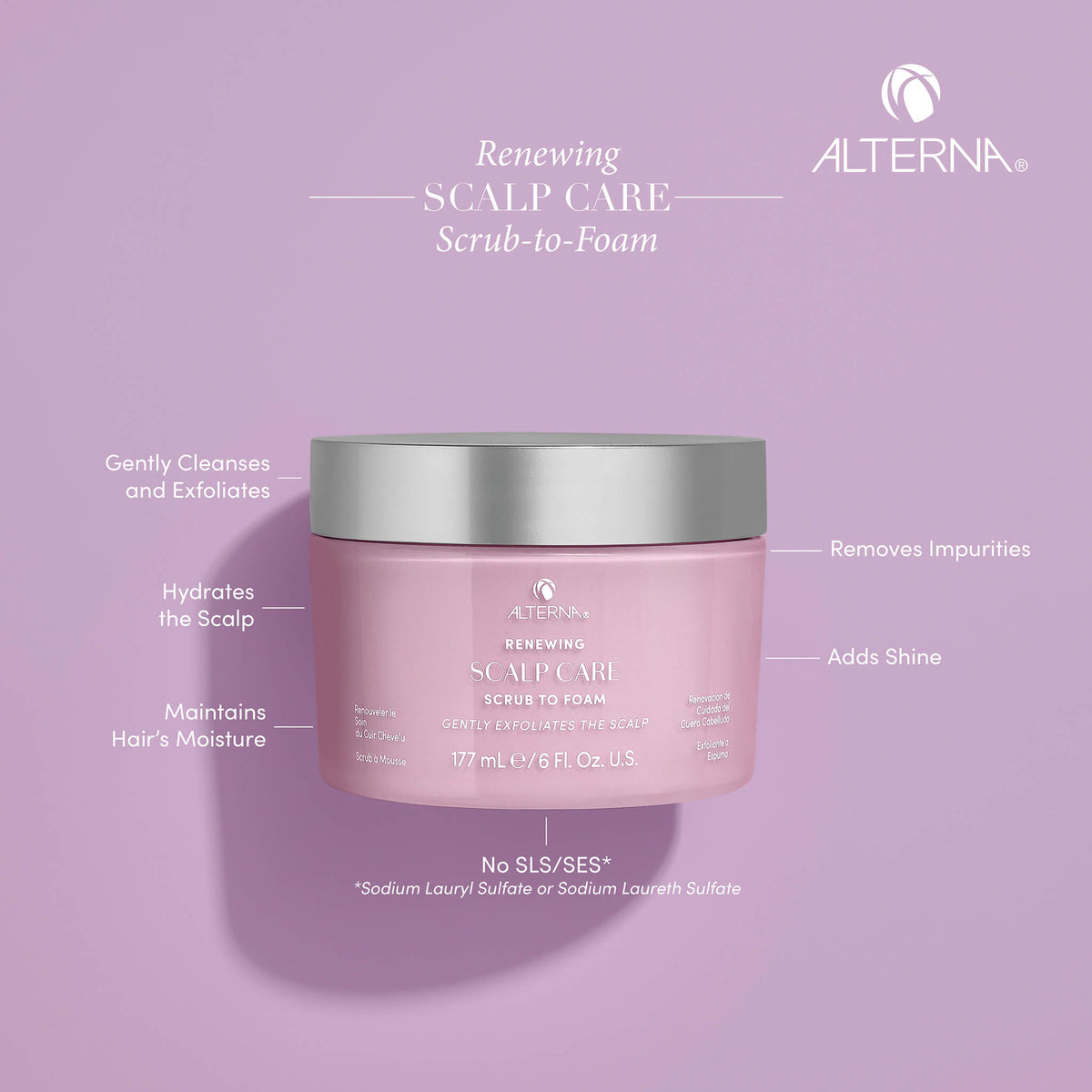 Alterna Renewing Scalp Care Scrub to Foam